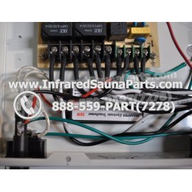 COMPLETE CONTROL POWER BOX WITH CONTROL PANEL - COMPLETE CONTROL POWER BOX SUNMATE INFRARED SAUNA STYLE 1 WITH ONE CONTROL PANEL 10