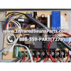 COMPLETE CONTROL POWER BOX WITH CONTROL PANEL - COMPLETE CONTROL POWER BOX SUNMATE INFRARED SAUNA STYLE 2 WITH ONE CONTROL PANEL 9
