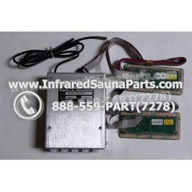 COMPLETE CONTROL POWER BOX WITH CONTROL PANEL - COMPLETE CONTROL POWER BOX AIRWALL INFRARED SAUNA WITH TWO CONTROL PANEL 2