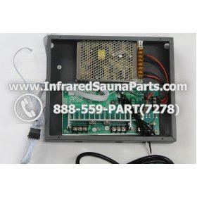 COMPLETE CONTROL POWER BOX WITH CONTROL PANEL - COMPLETE CONTROL POWER BOX ENLIGHTEN INFRARED SAUNA WITH DIGITAL HEAT LEVEL CONTROL WITH TWO CONTROL PANEL 110V / 120V STYLE 1 6