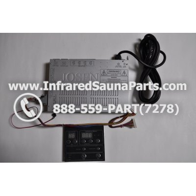 COMPLETE CONTROL POWER BOX WITH CONTROL PANEL - COMPLETE CONTROL POWER BOX IRONMAN INFRARED SAUNA STYLE 3 WITH ONE CONTROL PANEL 1
